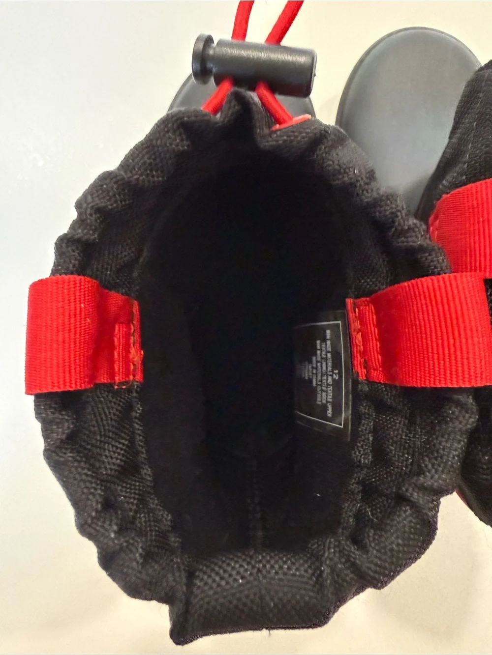 Cat & Jack Kids Size 12 Black Red Buffalo Plaid Winter Rain Boots Waterproof